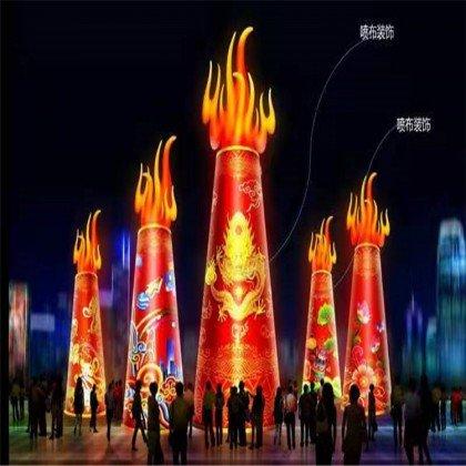 灯饰中国结灯箱彩灯 街边布置场景亮化彩灯