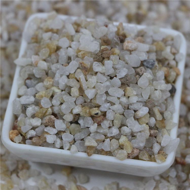 过滤石英砂  熔融石英砂滤料 滤料石英砂 厂家供应 捷晶
