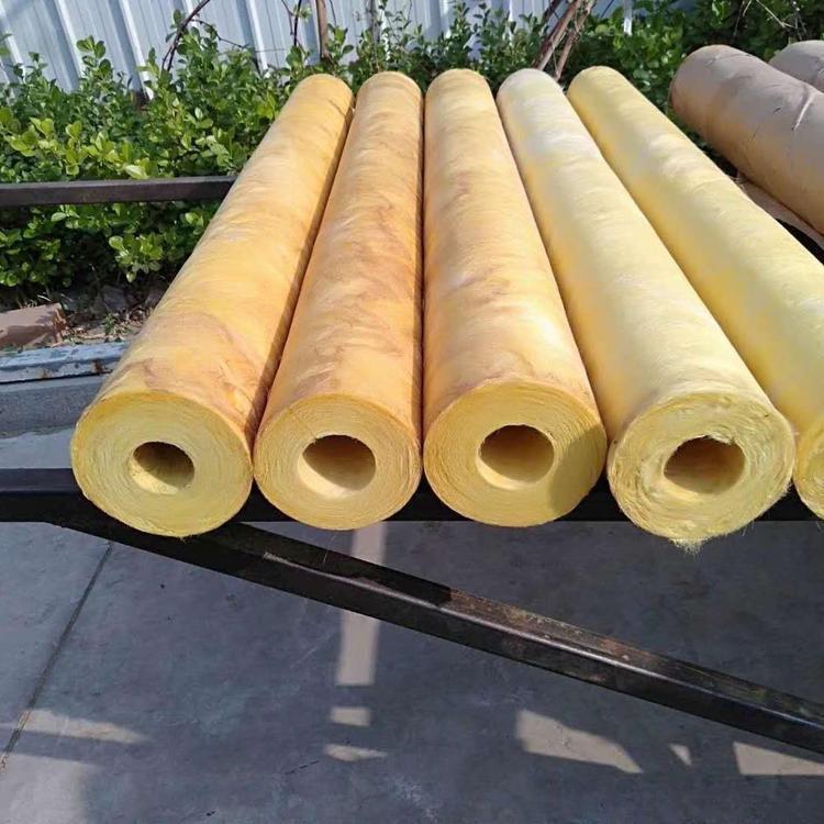  铝箔玻璃棉管  阻燃玻璃棉管