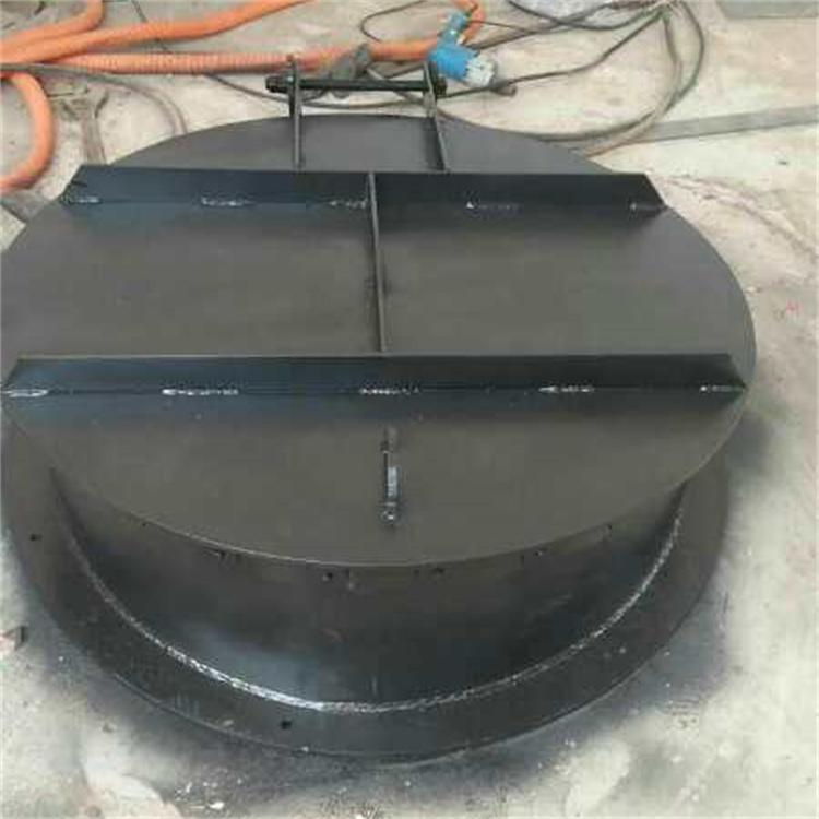 污水处理用放倒灌碳钢拍门 dn200侧翻式 方形不锈钢拍门