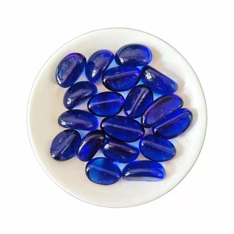 玻璃腰果石2.5cm 月牙石 鱼缸造景石 冀然矿产品