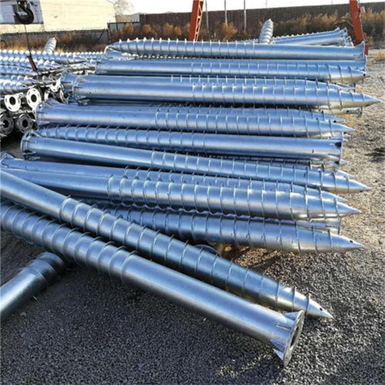 螺旋地桩 光伏螺旋地桩打桩安装施工 河北骏鑫厂家