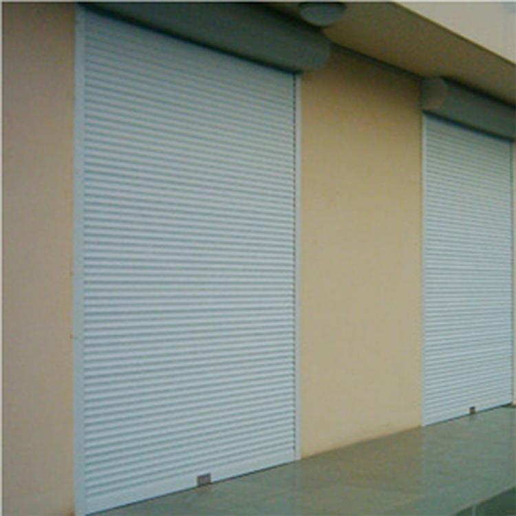 厂家直营定制快速升降电动卷帘门 双层铝合金抗风工业车库卷闸门