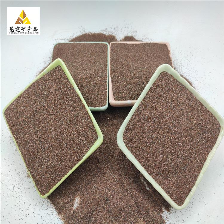 昆建供应 高硬度石榴砂少喷砂磨料 水刀砂