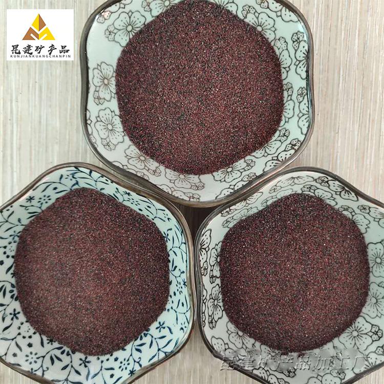 昆建 供应 水刀砂天然磨料 水切割 高压水射流切割 石榴砂 规格齐全 河北