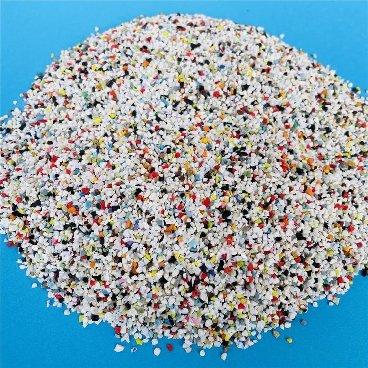 重庆厂家销售60-80目喷砂树脂砂彩色