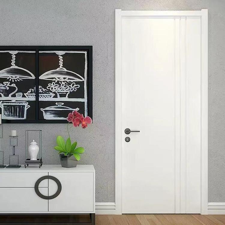 阔尊门业定做木质防火门 烤漆防火门 入户烤漆门 房间门