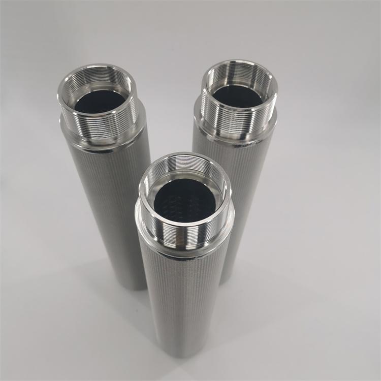 厂家直供定制304不锈钢滤芯 聚氯乙烯浆料过滤器滤筒 高粘度浆料过滤器滤芯