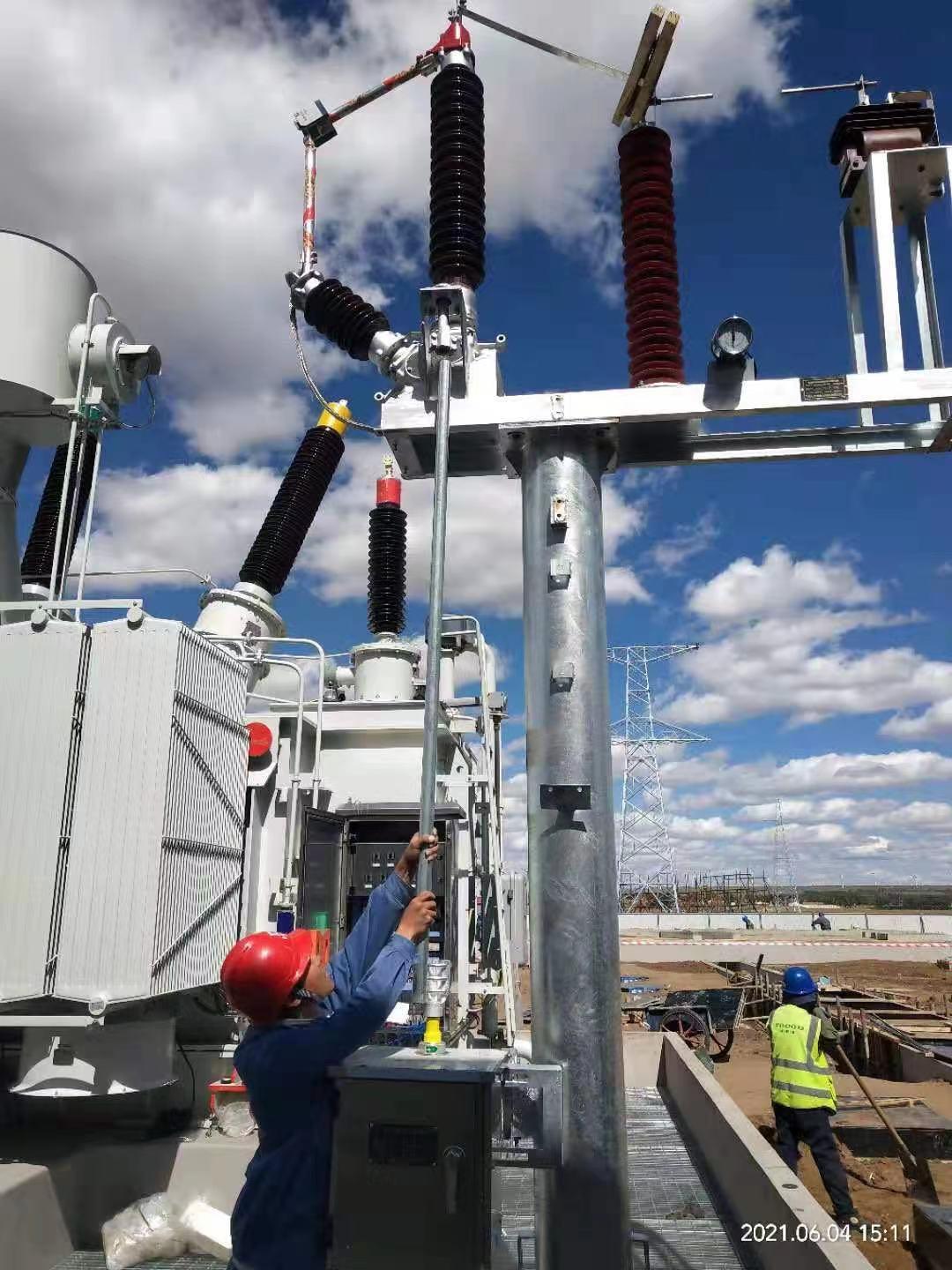   河北六电  HBLD-BZJ 变压器中性点接地间隙保护装置  中性点接地间隙厂家   接地间隙成套价格