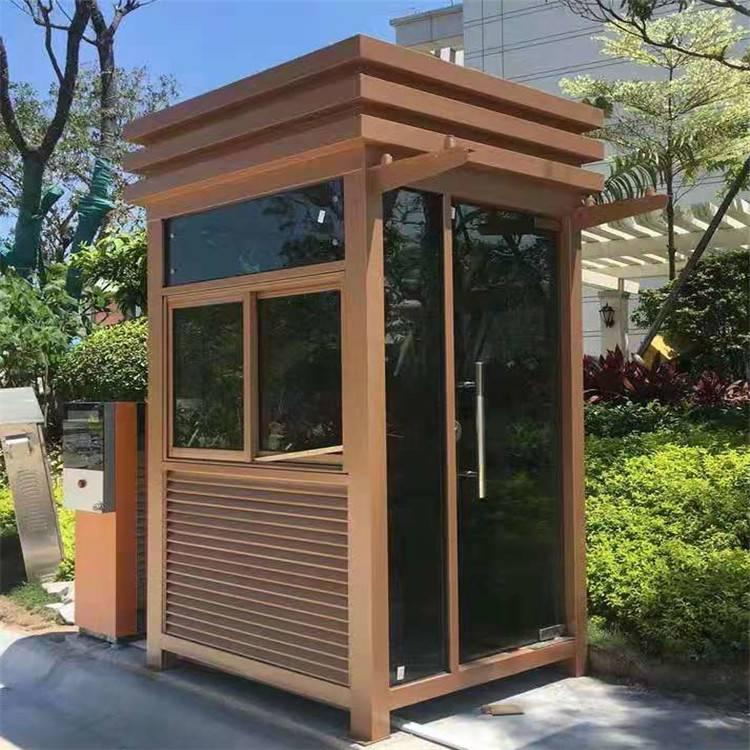 值班岗亭厂家 钢结构岗亭报价 小区门卫值班亭 鸿通金属厂家