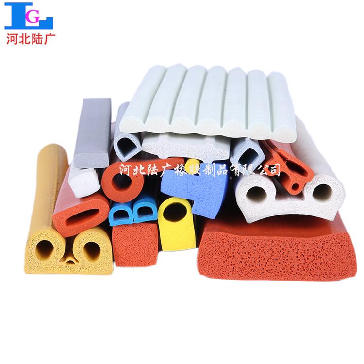 硅胶发泡平板密封条  机电配件  缸体罐体方形垫板条 彩色炬形胶条