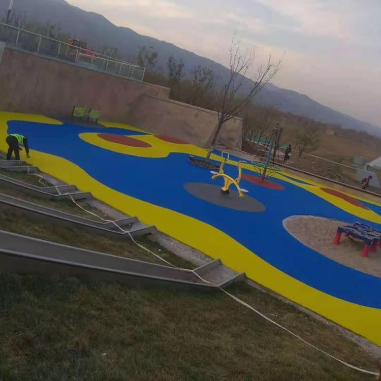 塑胶跑道 环保塑胶跑道 公园塑胶跑道	