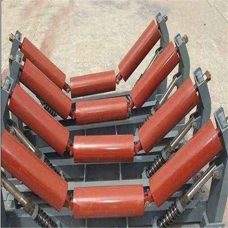 缓冲托辊 89-194锥形托辊 摩擦调心托辊 调心托辊组