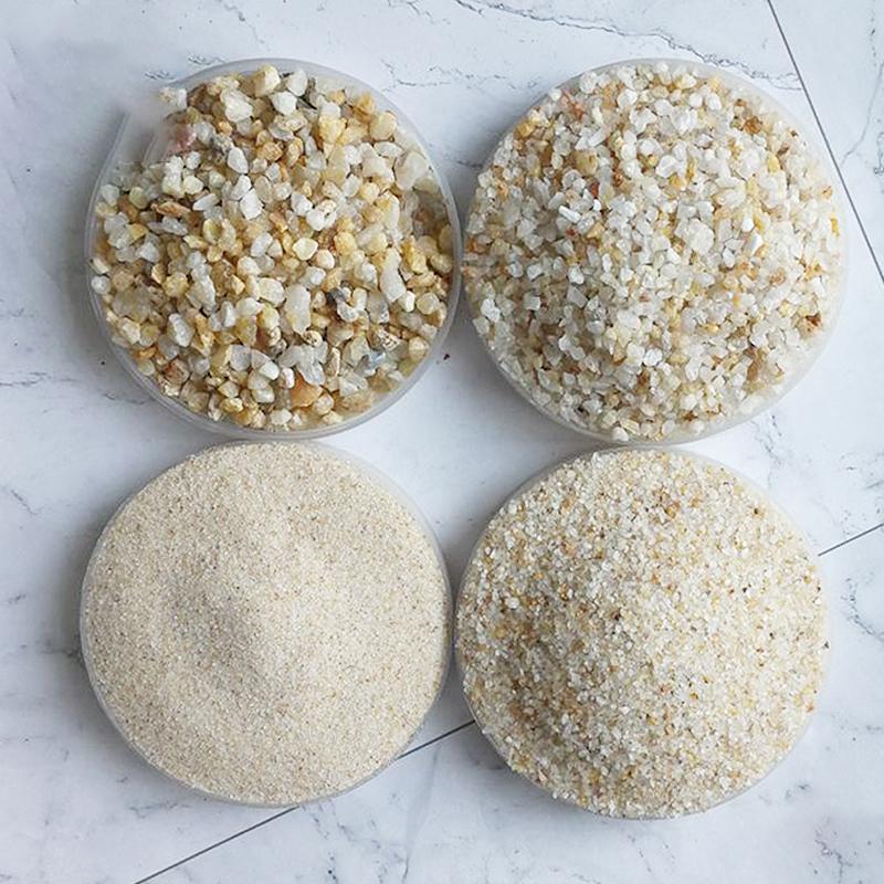 白色汇鑫矿业10-50目石英人造草坪足球场 园林公园石英砂