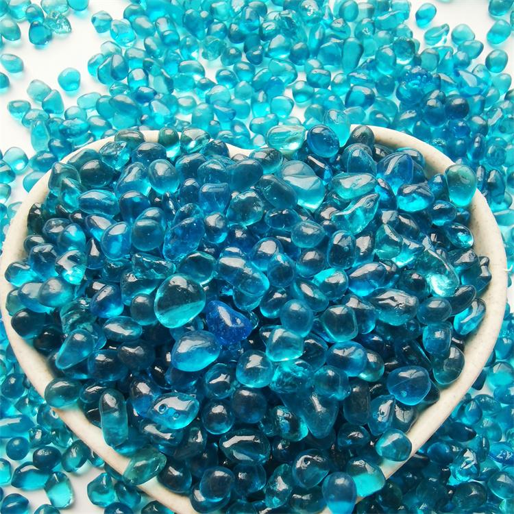 厂家直销 透明玻璃砂 供应绿色玻璃砂 喷砂