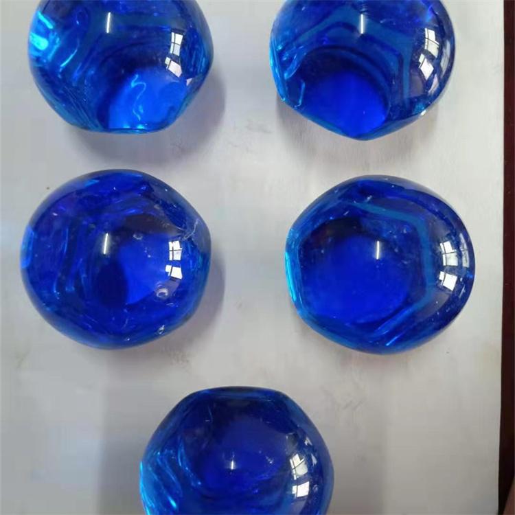 鸿石厂家生产 透明玻璃珠 彩色不规则玻璃珠 人造石玻璃砂