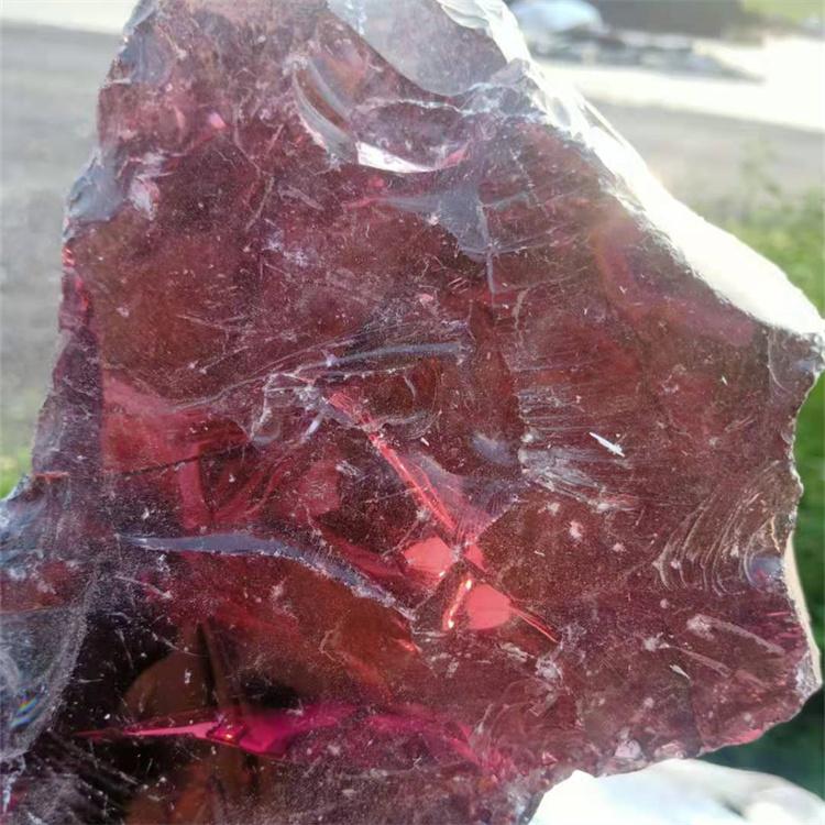 厂家供应批发红色玻璃砂 玻璃块 玻璃珠