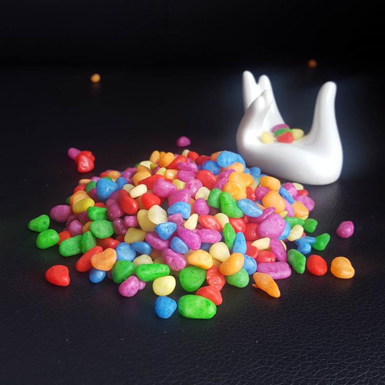 庭院造景五彩石 水族五彩石 加工定制