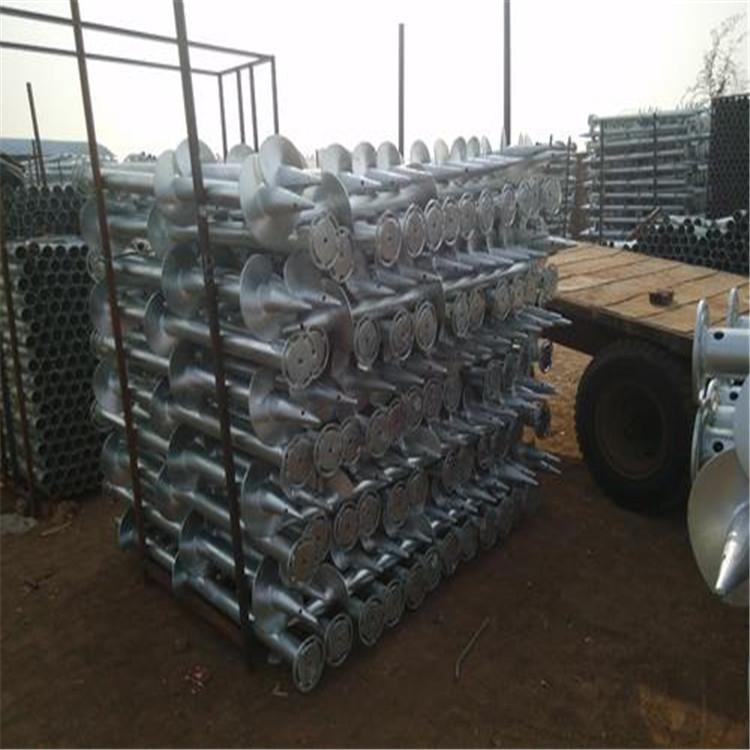 螺旋地桩 光伏螺旋地桩打桩安装施工 河北龙祥厂家