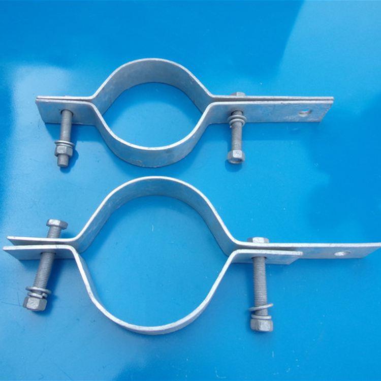 明远厂家生产热镀锌U型抱箍 电镀锌电力金具U型抱箍 可定制现货供应 种类齐全