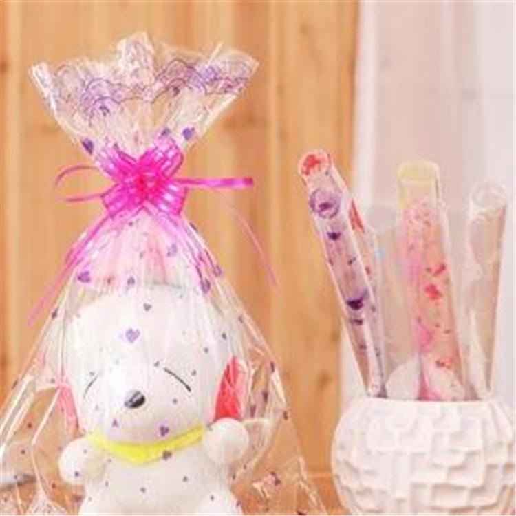 包邮生日包装塑料纸礼品袋印花透明 彩色玩偶防尘毛绒具公仔娃