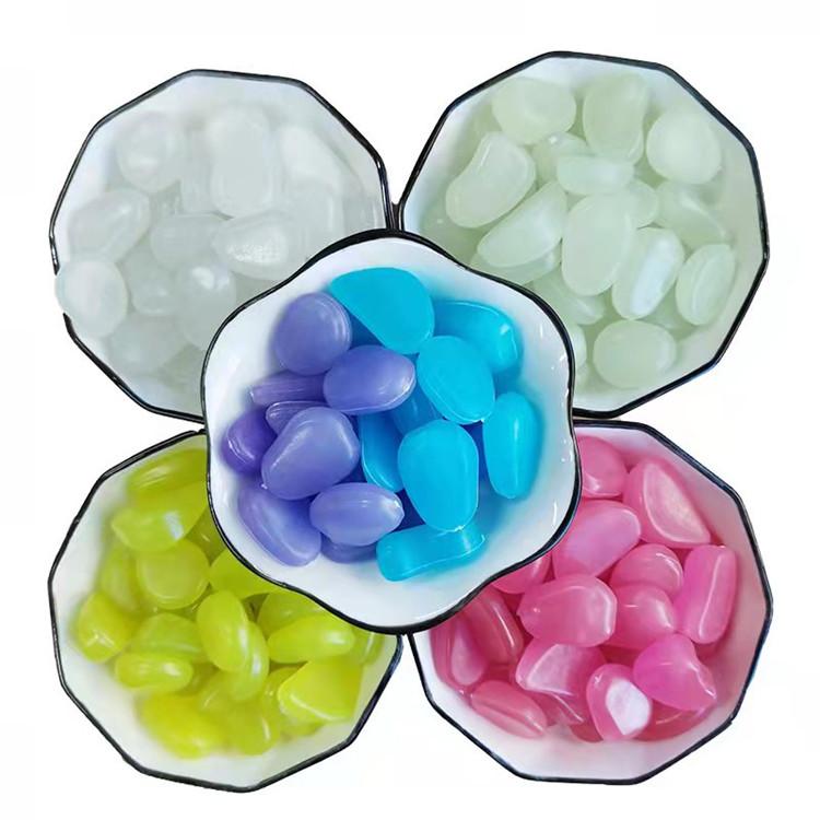 夜光石树脂 鱼缸石子自发光材料夜光鹅卵石