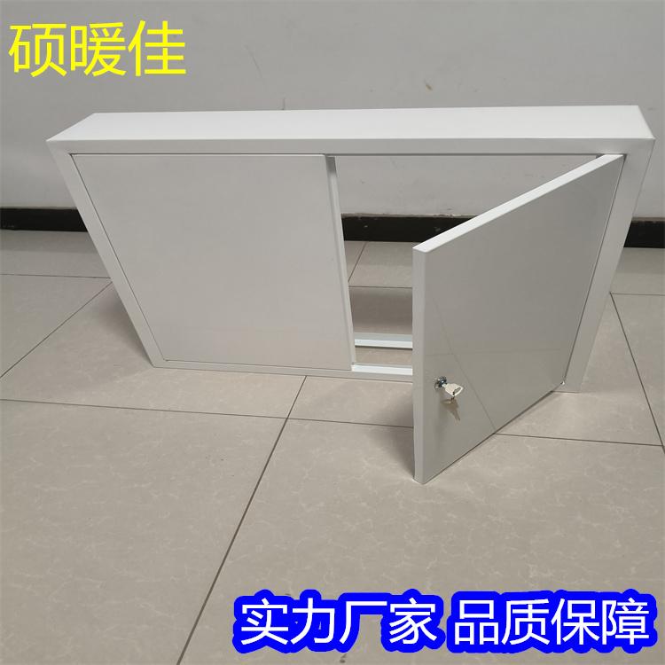 地暖分水器箱子 拆装式暗箱明箱不锈钢背板遮丑挡箱 分集水器暗装箱