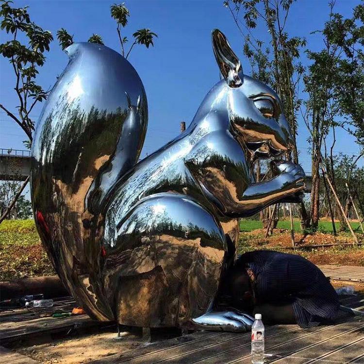 动物雕塑 大型不锈钢雕塑 园林工程 南京雕塑制作厂家