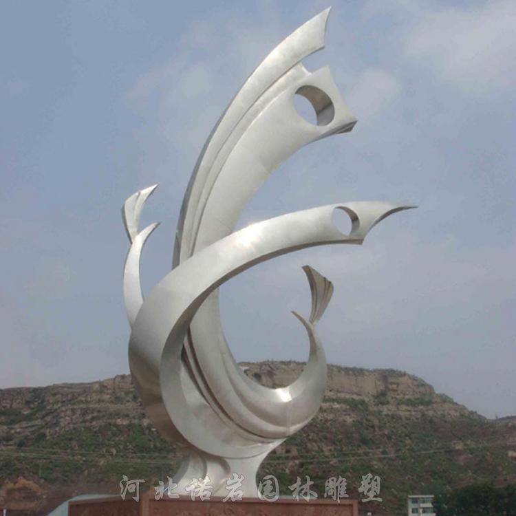 不锈钢现代雕塑生产  不锈钢抽象风雕塑  不锈广场造型雕塑厂家