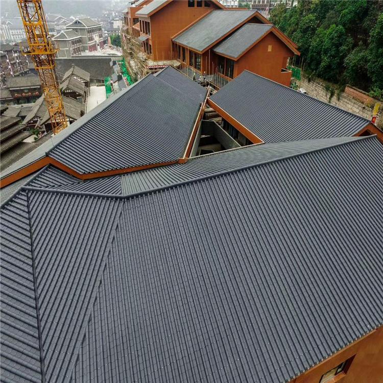 合成仿古树脂瓦厂家地址  PVC树脂瓦颜色厂家定制									