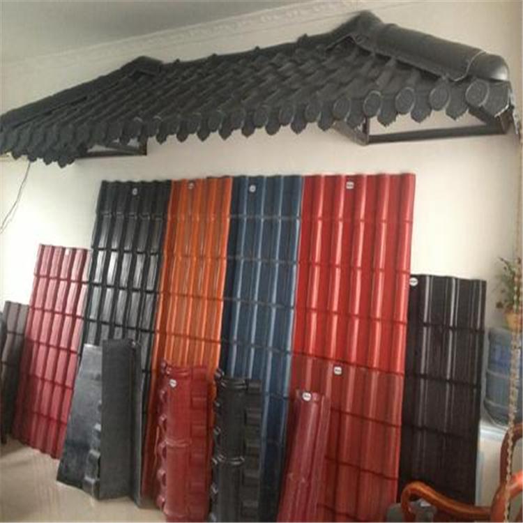 仿古树脂瓦   双面围墙瓦  加工定做