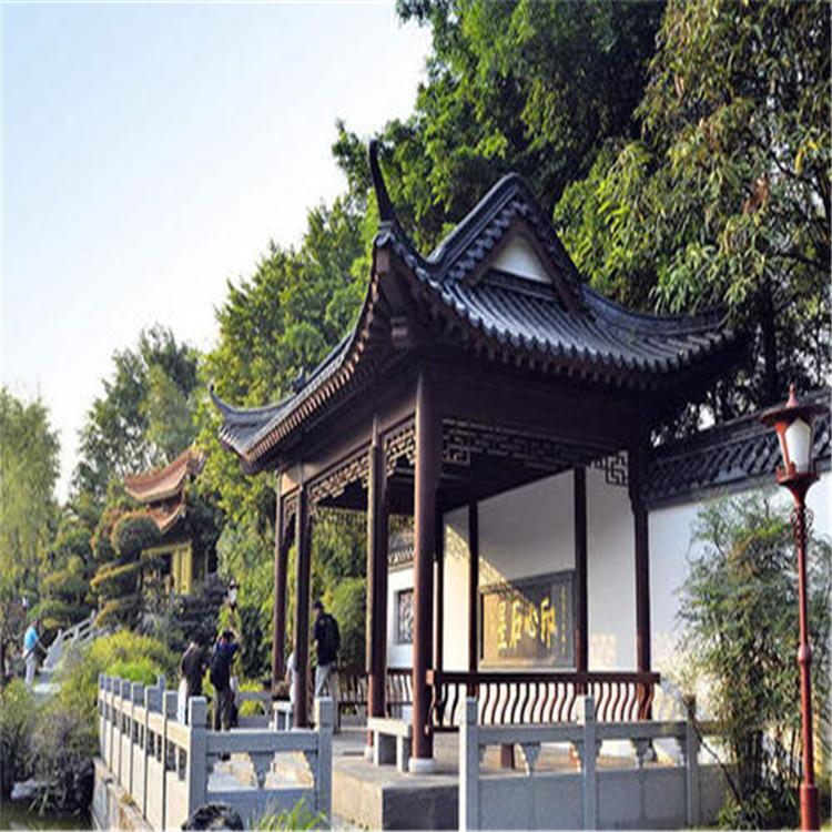 厂家设计仿古亭子 古建凉亭 景区休闲两层六角亭