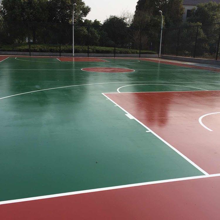 篮球场地板 pu硅 塑胶篮球场 室外篮球场 丙烯酸球场EPDM颗粒篮球场