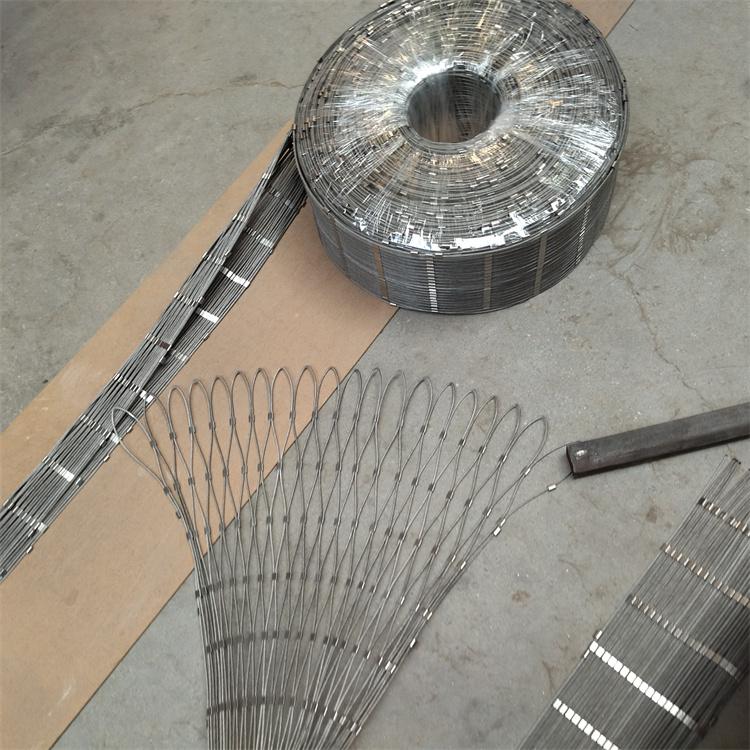 钢丝绳网 钢丝绳编织网 钢丝绳卡扣网 不锈钢钢丝网  骐骏品牌