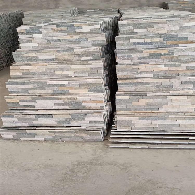 汀步石胶粘文化石 异形拼接砂岩 支持定制 青峰