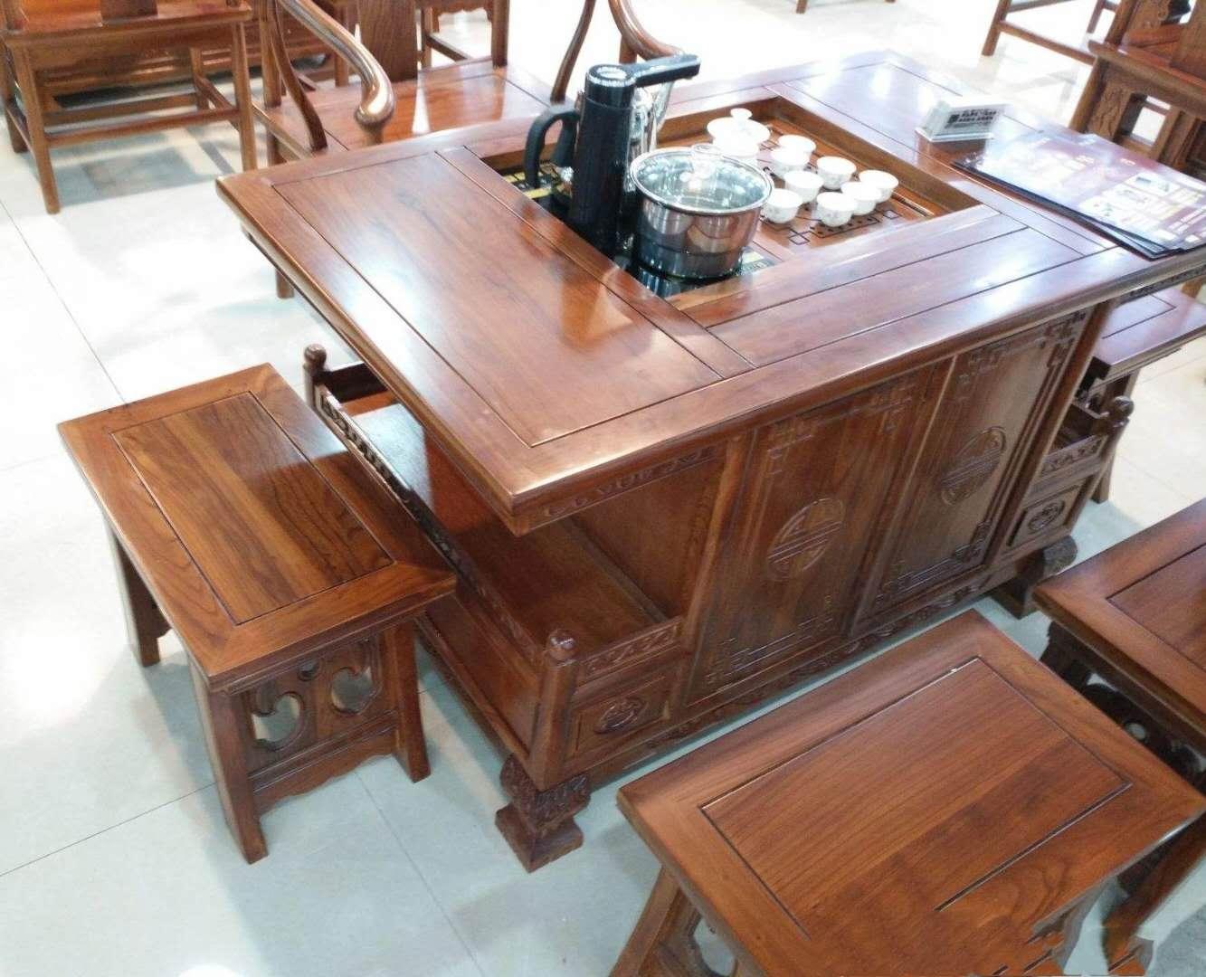 茶桌椅组合新中式