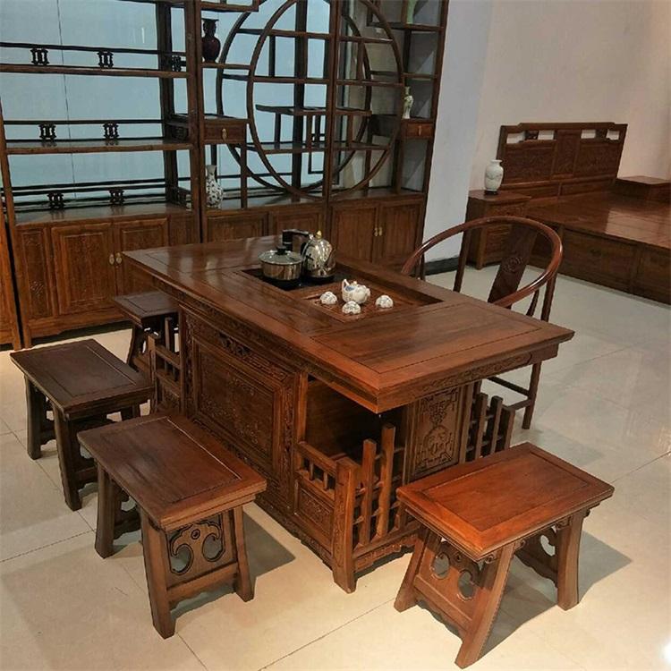 厂家批发大展宏图茶桌 白茬 中式茶桌椅组合