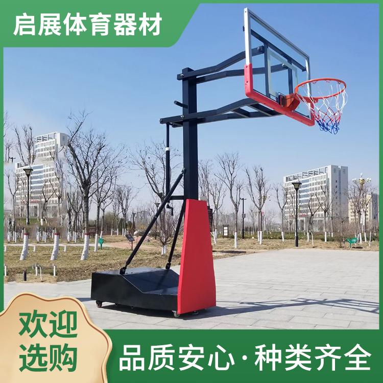 移动凹箱篮球架   户外方管篮球架 可升降儿童篮球架  