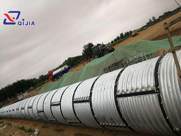 装配式波纹涵板 热镀锌工艺 波纹涵管回填及填土施工