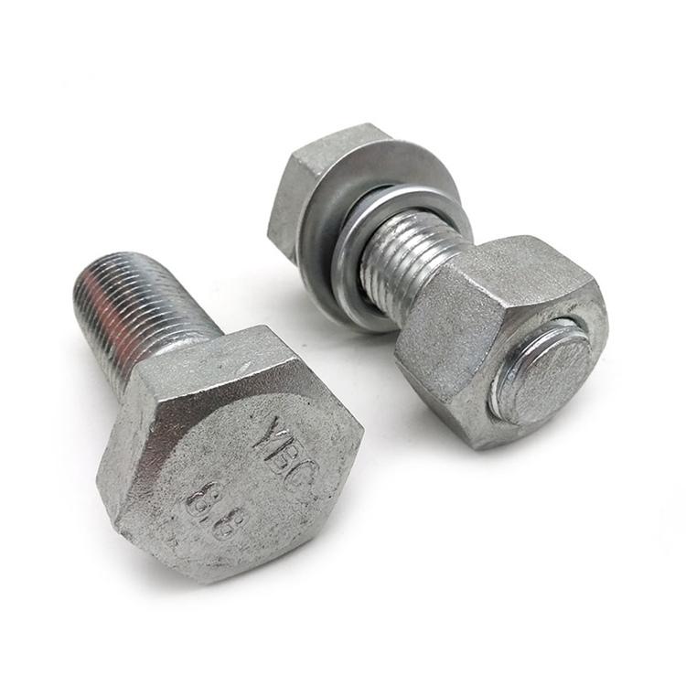 热镀锌外六角螺栓螺丝 光伏配件电力渗锌螺丝