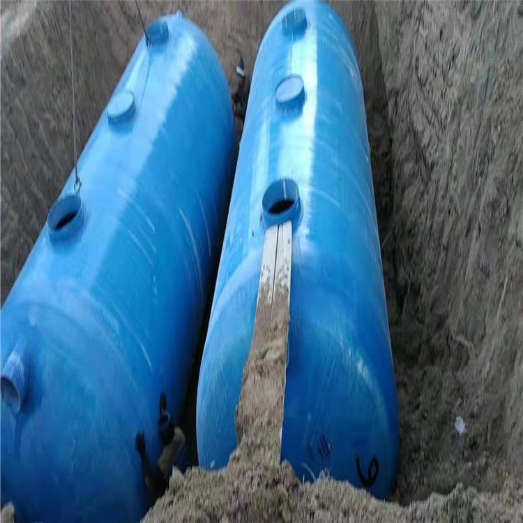 家用玻璃钢化粪池2 6 8 9 50 100立方污水处理设备沉淀池隔油池
