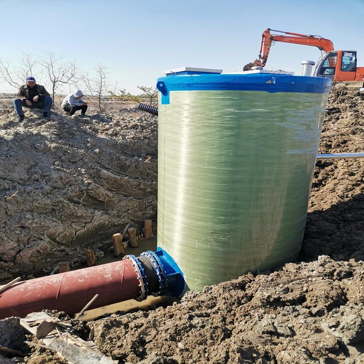 玻璃钢一体化预制泵站 截流井污水预制提升泵站 智能远控泵站