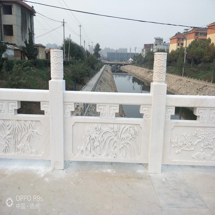 桥边石栏杆扶手 桥梁石材护栏厂家直销 