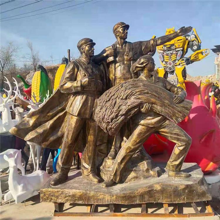 户外庭院玻璃钢雕塑 大型城市玻璃钢雕塑 大型玻璃钢彩绘雕塑