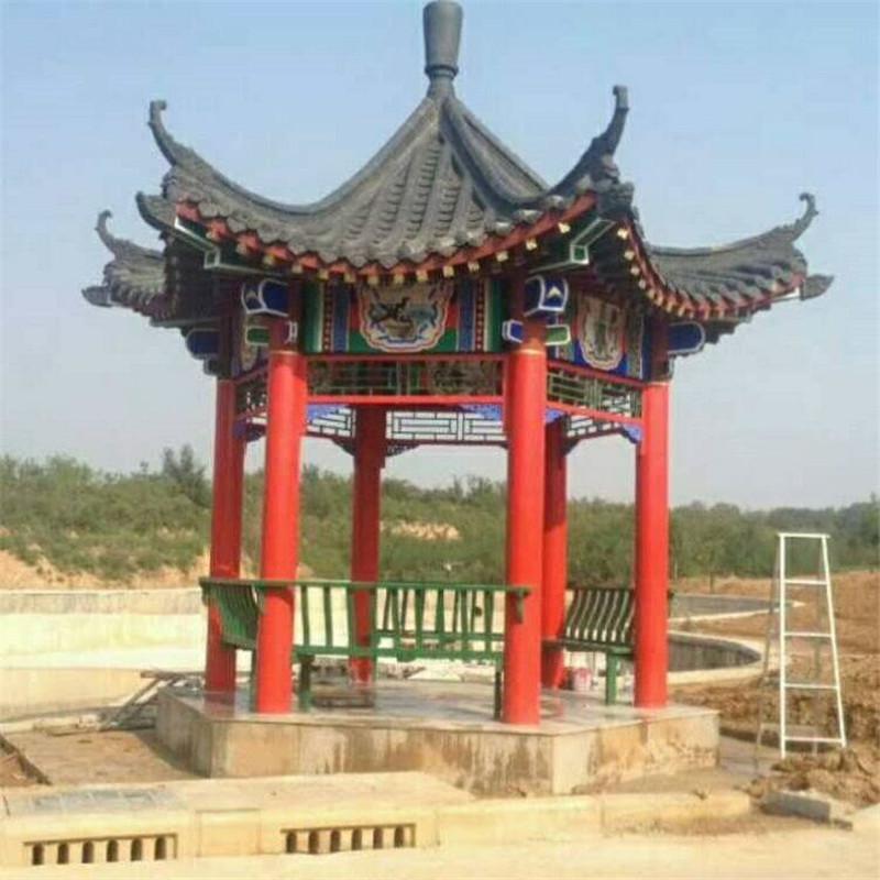 六角凉亭 水泥凉亭 凉亭定制 制作
