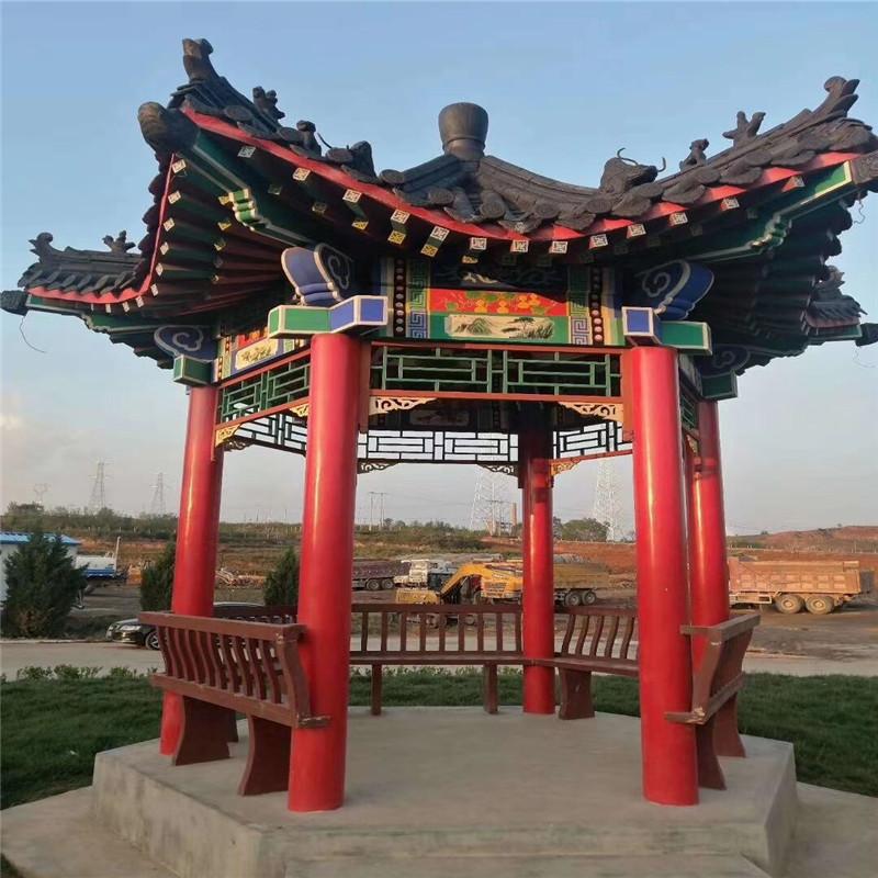 中式凉亭 四角凉亭 凉亭定制 制作