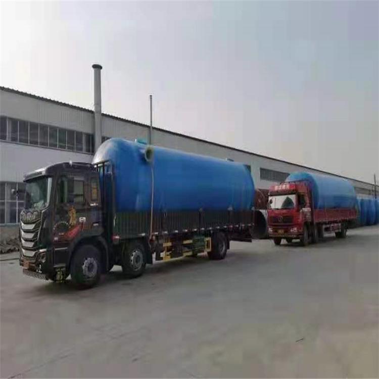 100立方整体化粪池 机械缠绕玻璃钢化粪池 成品玻璃钢化粪池