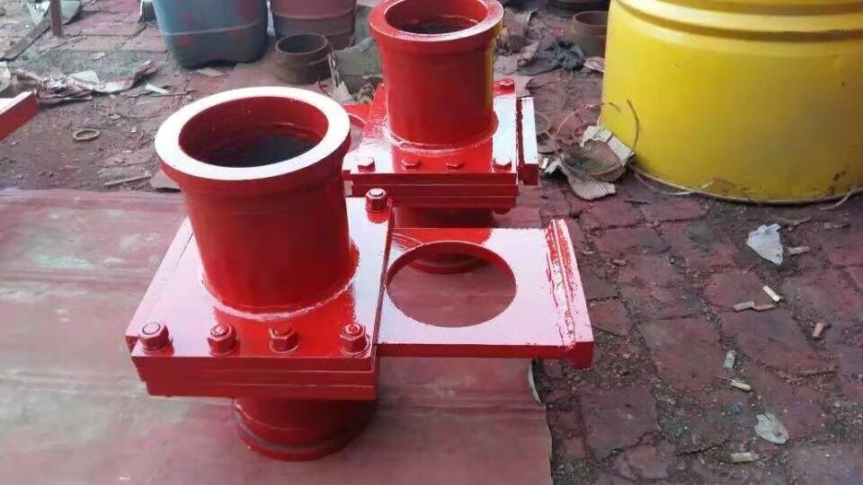 厂家直销 混凝土输送截止阀 液压截止阀DN125 砼泵配件泵管截止阀