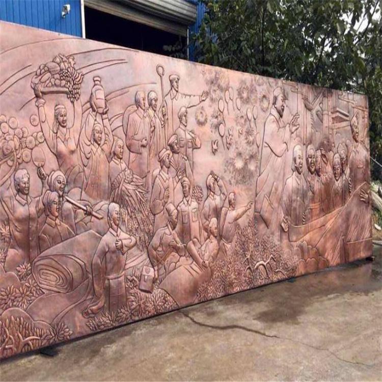 人物铸铜雕塑铜浮雕 大型景观锻铜浮雕报价 价格出售