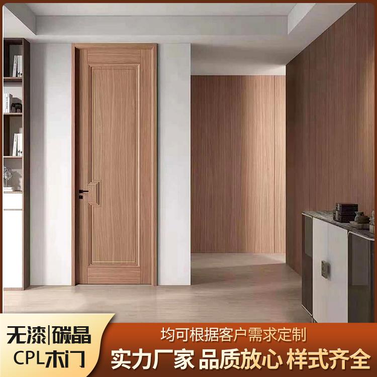 亿鑫牛牛 无漆碳晶CPL木门 卧室门 室内门定制